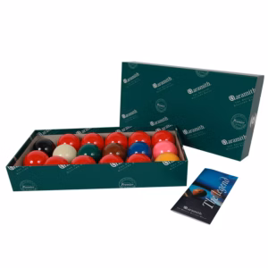 SET 50MM (2 IN) ARAMITH SUPER SNOOKER BALLS (17 BALL SET)