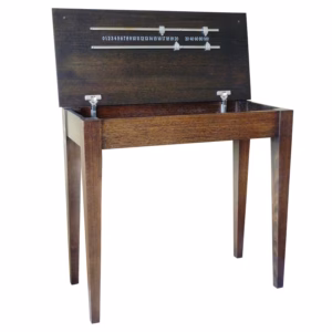 SIDE TABLE - MARKING BOARD VICTORIAN ASH DARK EARTH FINISH