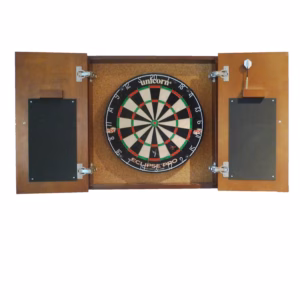 DARTBOARD CABINET ALCOCK WITH STANDARD DARTS KIT