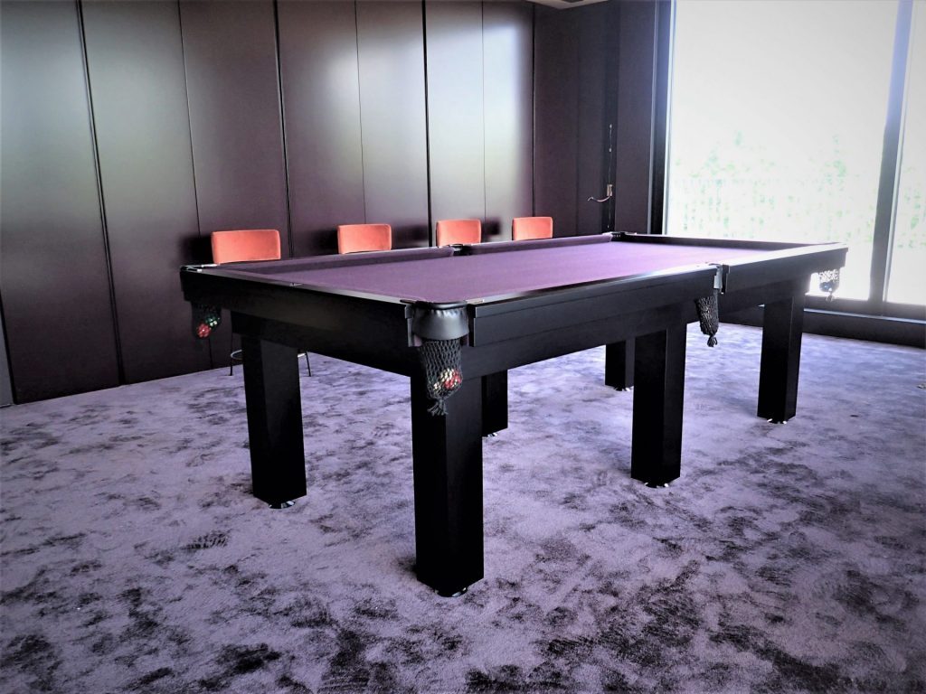 pool table felt purple